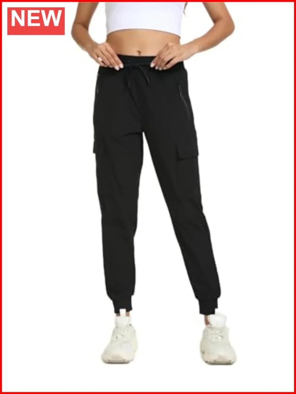 Womens Cargo Pants with Pockets Lightweight Quick Dry Water Resistant Joggers